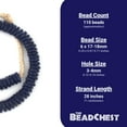thumbnail image 4 of The Bead Chest Cobalt Blue Ashanti Glass Disk Beads (18mm), 4 of 4