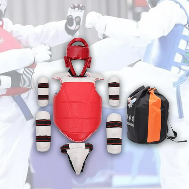 Equipo de protección shamjiam Taekwondo con espinilleras para mujer