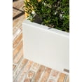 thumbnail image 6 of Veradek Block Series Long Box Small 25" Plastic Planter - White, 6 of 12
