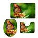 thumbnail image 2 of Alfombras de , Alfombra de , de 3 Alfombrillas Franela Y Alfombrillas apariencia de U, 12 Patrones de Mariposas Mariposa 2 Gloria Conjunto de alfombra de baño, 2 of 6