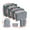 Gray, variant on Travel Storage Bag Set, Compact Clothing, Shoe, Underwear, and Makeup Organizers, Durable Oxford Cloth, Portable Design, Two-way Zipper, Ideal for Luggage Finishing and Organization