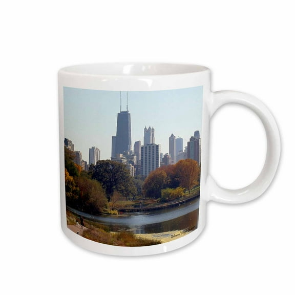 3drose, Chicago in the Fall, 15oz Mug