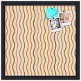 thumbnail image 2 of PinPix 17x17 Custom Cork Bulletin Board Multi Color Waves Poster Board Has a Fabric Style Canvas Finish, Framed in Multi Color Waves, by ArtToFrames (PinPix-565), 2 of 6
