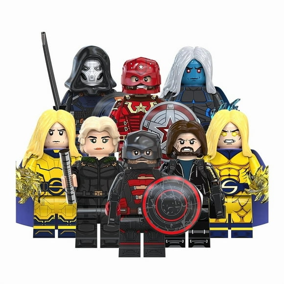 SwiftBricks 8-Piece Action Figure Set - Thunderbolt Soldiers, Sentry, Red Guardian | Battle Playset for Kids, ABS Plastic, OPP Bag Packing