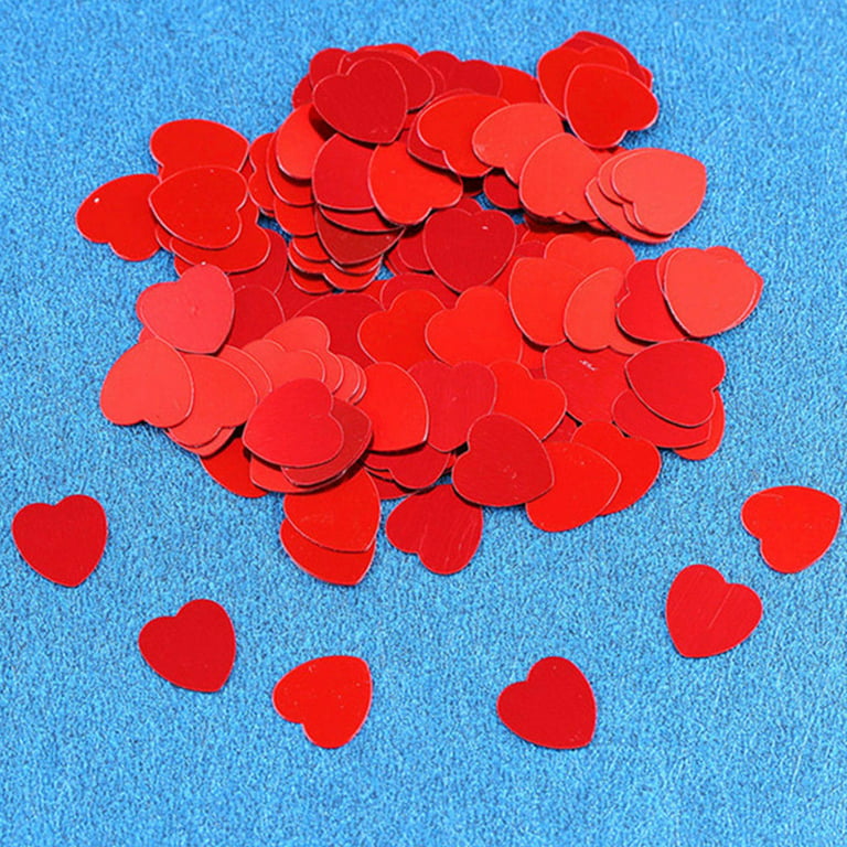 Wedding Plastic Heart Shaped DIY Confetti Sprinkles Table