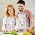 thumbnail image 5 of Princess Rainbow Castle Pattern Apron-Garden Aprons for Women with Pockets-Cotton Linen Waterproof Kitchen Cooking Gardening Aprons Adjustable for Kitchen,Cooking,BBQ and Salon 33x27 Inch, 5 of 7