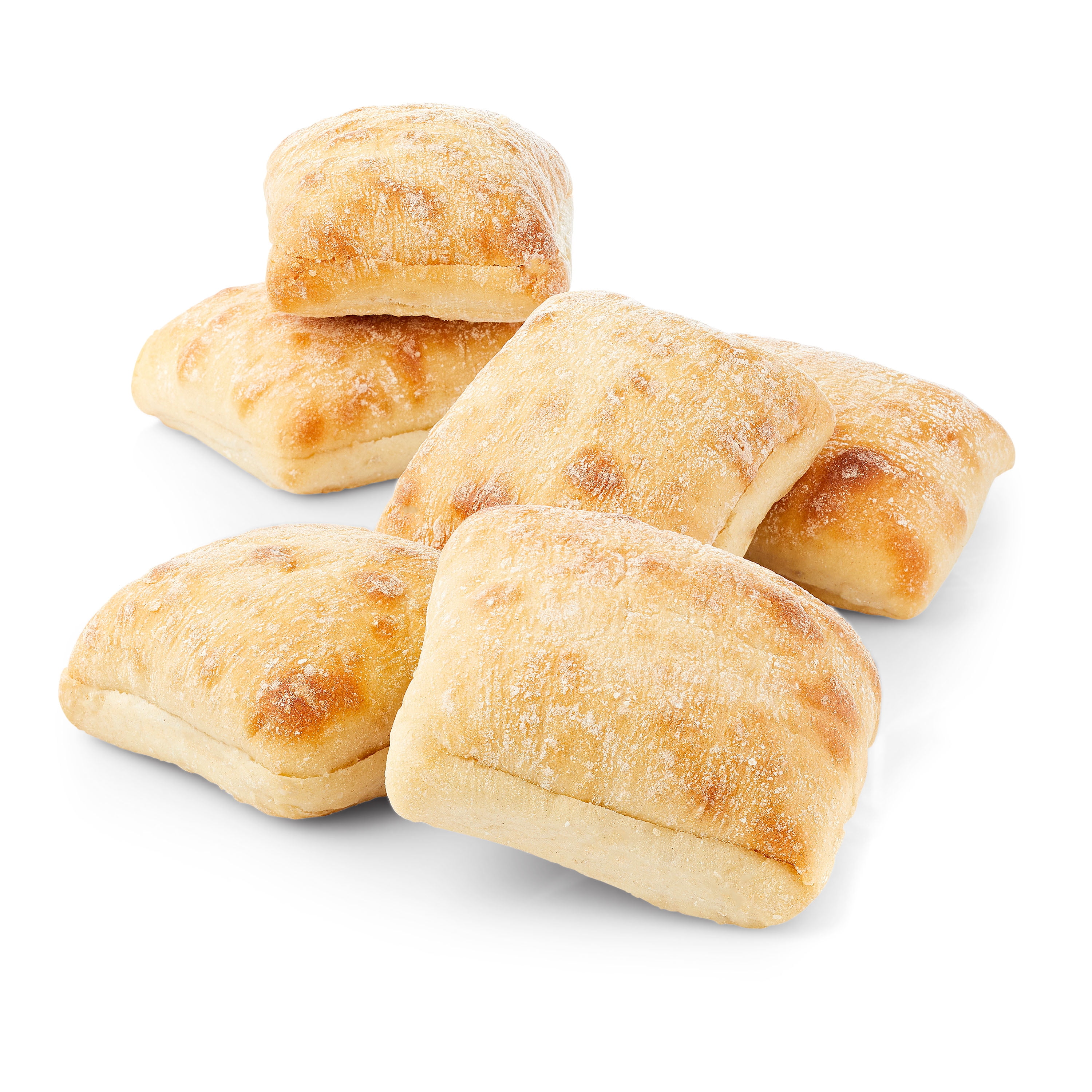 Marketside Italian Style Ciabatta Sandwich Rolls, Shelf-Stable, 18 oz, 6 Count