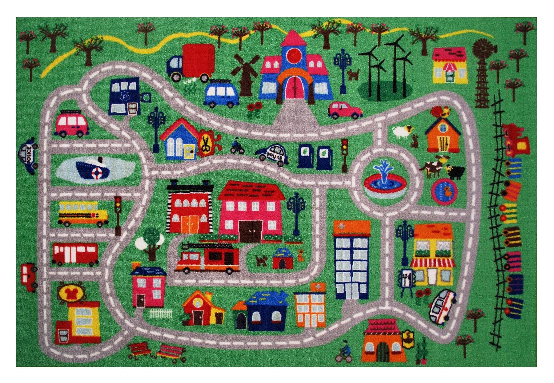 Fun Rugs Fun Time Collection Fun City Area RugSize39" x 58"
