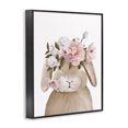 thumbnail image 2 of Stupell Industries Cottage Soft Bunny & Flowers Black Framed Giclee Art, 11 x 14, by Anna Lischenko, 2 of 7