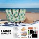 thumbnail image 5 of Fotbe Lotus Flower1 Bolsa de Viaje para Playa - Resistente al Agua, Bolsa Tote de Gran Capacidad y Ligera con 7 Bolsillos para Mujeres y Hombres, 5 of 7