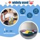 thumbnail image 4 of Blue-Baby Suction Plate Baby Silicone Tableware Baby Cutlery Learning Suction Bowl for Baby Kids Baby Plate Non-Slip Suction Plate Baby Bebe BPA Free, 4 of 5