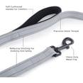thumbnail image 3 of YIXIGGC Double Handle Dog Leash 6ft, Heavy Duty, Reflective Dual Handle Dog Leash for Safety Training, for Medium Large Dogs, 2 Handle Leads(Gray) DYF329-2163, 3 of 6