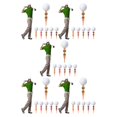 thumbnail image 1 of Sonducket 15 Pieces Golf Ball Tee Nail Body Tees Fitting Device Woman Professional Golfing Shaped Base Training Sport Stabilizer Type2, 1 of 3