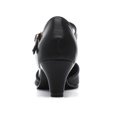thumbnail image 3 of DADAWEN Women Closed Toe Kitten Heels T-Strap Mary Jane Dress Shoes Black 7.5 US, 3 of 6