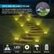 thumbnail image 5 of Luz solar exterior Jardín Tierra Exterior 8 LED 3000K Blanco cálido Impermeable IP65 Punto solar exterior Camino Patio Patio Focos solares empotrados Reforzado por 6 tornillos Juego de 8 Adepaton YQ-2469, 5 of 5