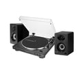 thumbnail image 1 of Audio-Technica AT-LP60XBT Tocadiscos estéreo Bluetooth (negro) con monitores de estudio Bluetooth de 3 pies - Par (2 artículos), 1 of 5