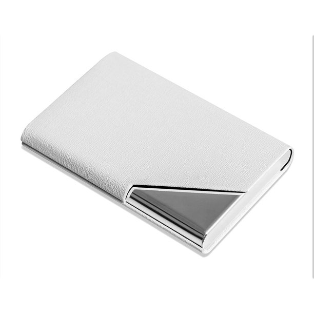 Stainless Steel Business Card Case Metal Business Card Holder Gift Promotional Business Card Box White