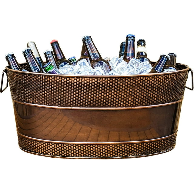 Tina para Bebidas BREKX Aspen Galvanizada 25L (6 Galones) Cobre