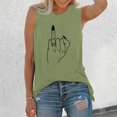 thumbnail image 2 of T-Shirt Décontracté Sans Manches pour Femmes, Col Rond, avec Imprimé Floral - pour Usage Quotidien, 2 of 4