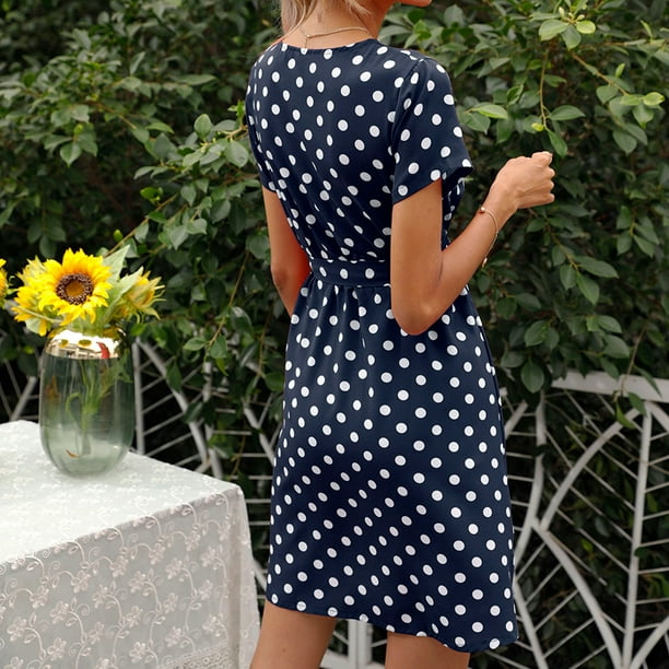 Navy blue hotsell dress walmart