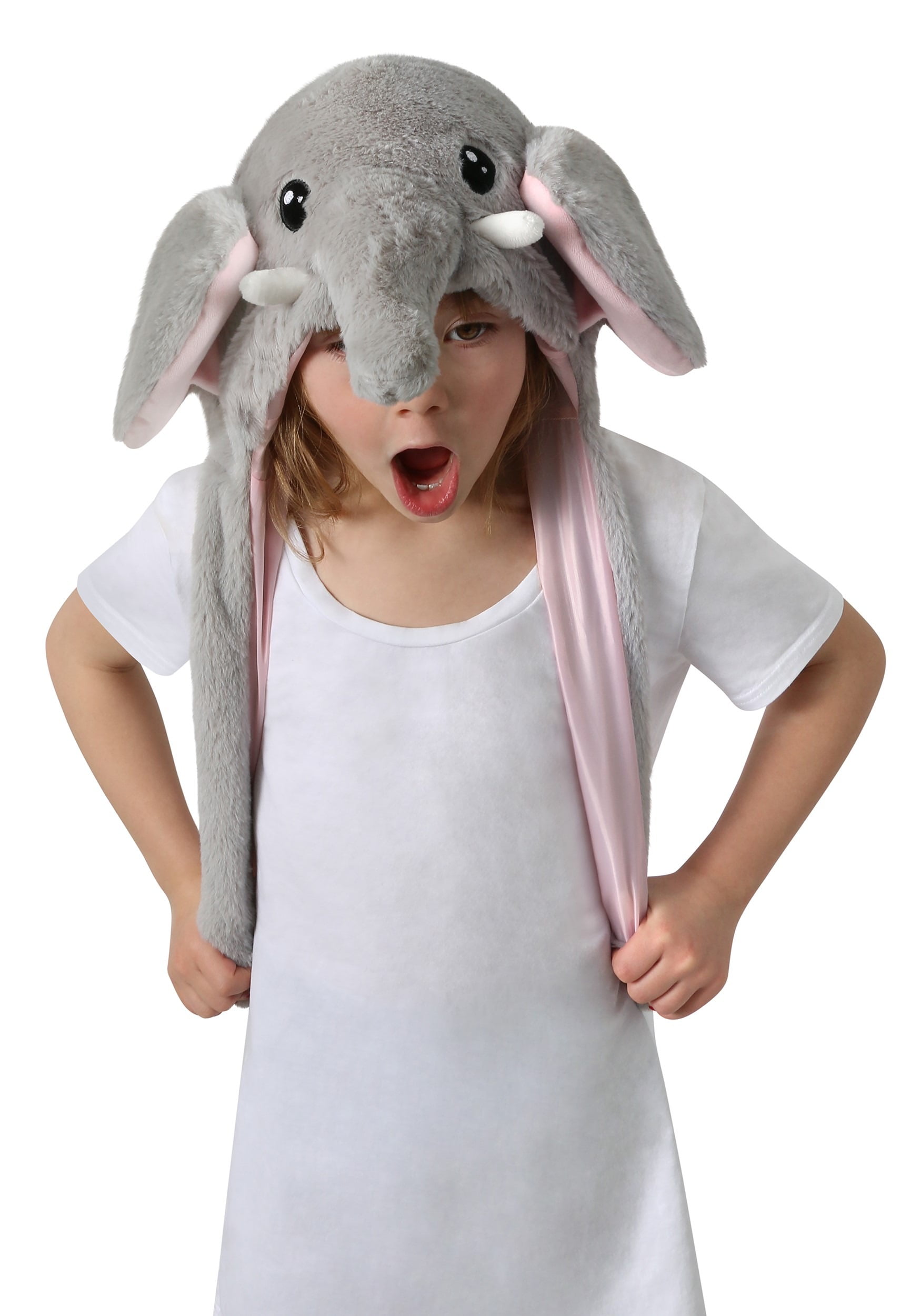 elephant stuffed animal with moving ears