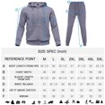 thumbnail image 5 of AKsit Men's Sweatsuit 2 Piece Hoodie Tracksuit Set Jogging Suits Outfit Everyday Casual Wear Fashion Activewear Zip Warm Tracksuit Sports Set H.gray 4XL, 5 of 5