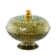 thumbnail image 1 of Frutero decorativo con pedestal y tapa para guardar verduras ámbar, 1 of 9