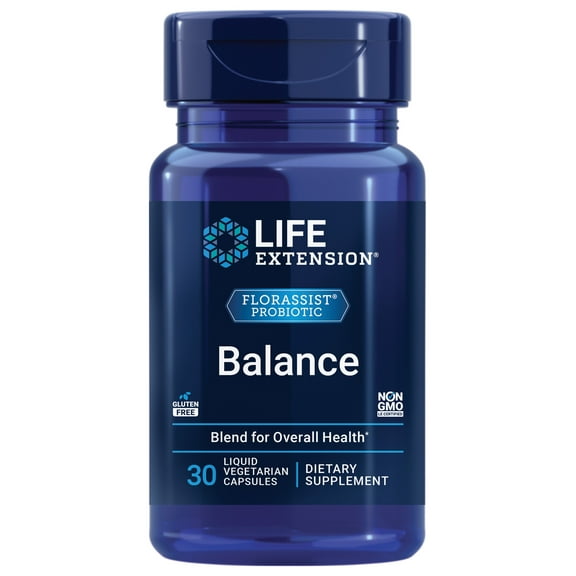 FLORASSIST Balance, 30 Liquid Vegetarian Capsules, Life Extension