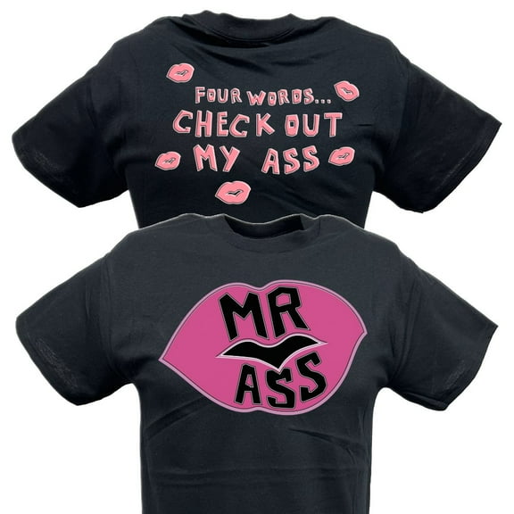 Billy Gunn Four Words Mens Black T-shirt