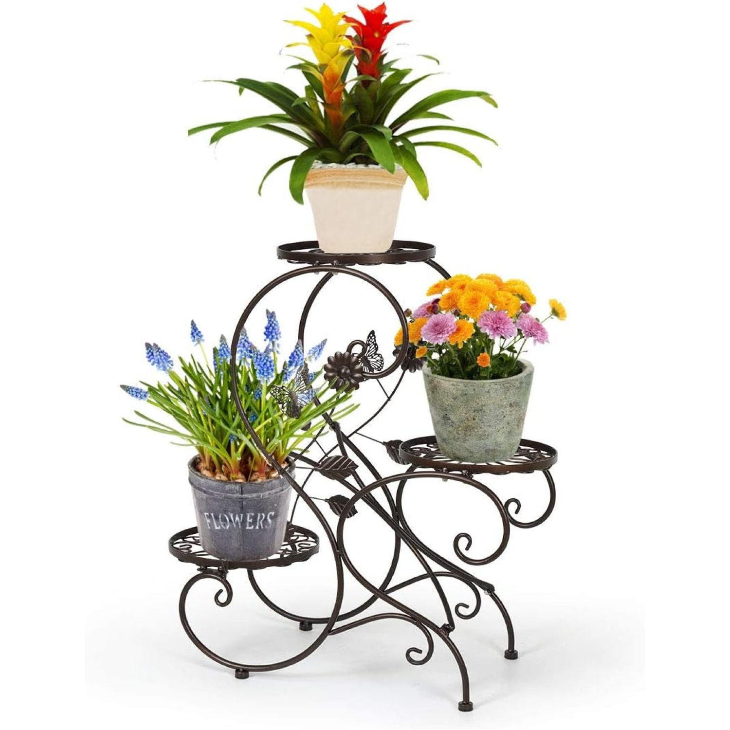 3 Tier Classic Plant Stand Metal Plant Plant Pot Display Stand with