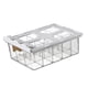thumbnail image 5 of Caja de almacenamiento para calcetines, ropa interior y armario con divisores portátiles y cajón extraíble debajo del estante. cuadrícula grande de 15, 5 of 9