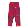 thumbnail image 5 of Daiia Cherry Women's Sleep Pant with Pockets and Drawstring,Pajama Pants-Small, 5 of 9
