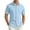 Light Blue, variant on GrmtClth Shirts for Men Comfy Collared Top Classic Short Sleeve Polo Shirts Trend Button Down Clothing with Pocket Brown L