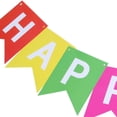 thumbnail image 5 of Colorido "feliz cumpleaños" Banderas de papel para fiestas de cumpleaños, ceremonias Afortunado Sencillez, 5 of 5