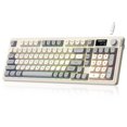 thumbnail image 1 of Teclado para Juegos AIKULLI L98 con Cable, Gris Crema, RGB, 1 of 8