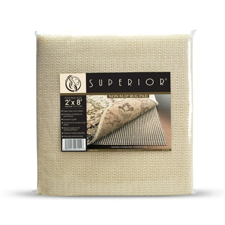 Memory Foam Rug Pad 5x8 Superior Light-Weight, Slip-Resistant Reversible Hard Floor Surface and Under Rug Protection Area Rug Pad, 2' x 8' ()