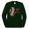 thumbnail image 2 of Wild Bobby, Baseball Fingerprint It's In My DNA, Sports, Men Long Sleeve Shirt, Forest Green, XX-Large, 2 of 5