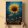 thumbnail image 3 of Sunflower Flower Canvas Wall Art 8x12 inches - French Vintage Sunflower Flower Canvas Print Botanical Wall Artwork for Cottage Home Decor, 3 of 5
