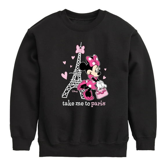Disney - Mickey & Friends - Minnie Mouse - Take Me to Paris - Toddler And Youth Long Sleeve Graphic T-Shirt