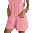 thumbnail image 4 of Cilcicy Women Casual Fashion Suspender Shorts Jumpsuit Wide Strap Overalls, 4 of 4