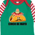 thumbnail image 4 of Inktastic Cinco De Mayo with Taco with Eyes Mustache and Sombrero Boys or Girls Long Sleeve Baby Bodysuit, 4 of 5