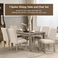 thumbnail image 6 of Morden Fort Dining Chairs Set of 2, Upholstered Dining Room Chair with Nailhead Trim Pull Solid Wood Legs, Mid Century Modern Living Room Chairs, Cozy Seating for Small Spaces or Reading Nooks, 6 of 6