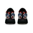 thumbnail image 4 of Happy 4th Of July Patriotic Dog German Shepherd American flag Shoes Sneakers Black Size 10, 4 of 7