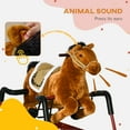thumbnail image 5 of Qaba Kids Spring Rocking Horse, Ride on Horse for Toddlers, Age 5-12 Years, 5 of 10