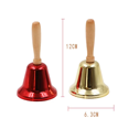 thumbnail image 3 of Christmas Hand Cranked Wooden Handbells - Crispy Ringtones, Santa Claus Design, Attention-Grabbing, 3 of 7