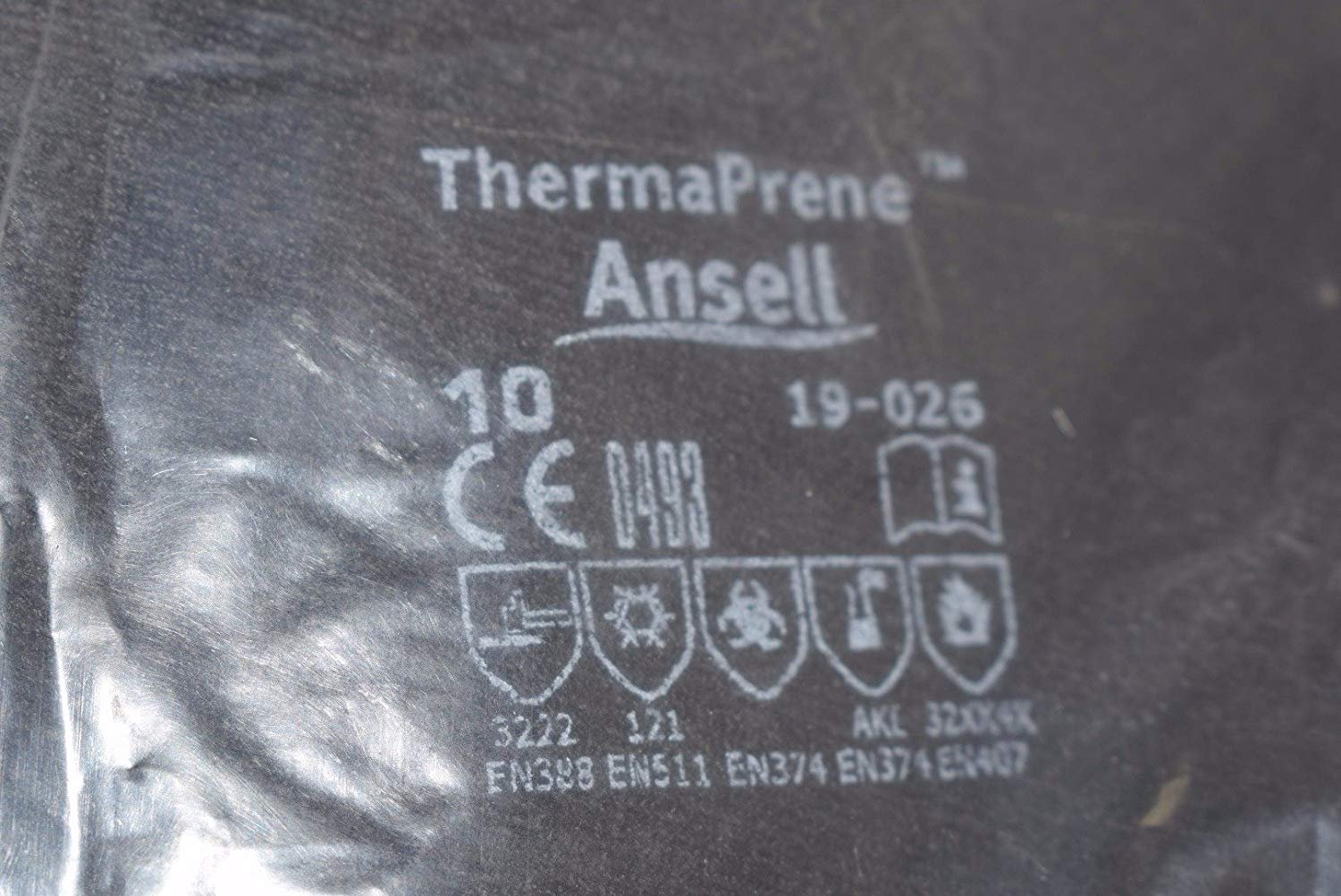 Ansell 19-026 214023 Heat-Resistant, Lined Neoprene Gloves, Size 10, 26"L - 1 Pair - image 2 of 2