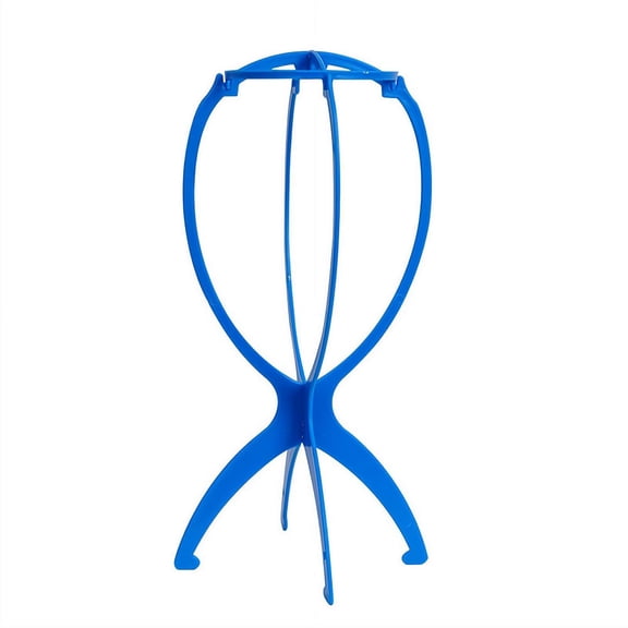 Wig Stand 3 Pack, Portable Wig Head Holder for Multiple Wigs, Wig Display Stand for Travel Salon, Plastic Wig Holder for Women