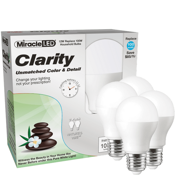 Miracle Clarity High Visibility Light Replace 100W 4-Pack - Walmart.com
