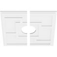thumbnail image 6 of 32"OD x 6"ID x 11"C x 1"P Knox Architectural Grade PVC Contemporary Ceiling Medallion, Two Piece, 6 of 7