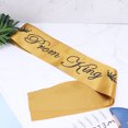 thumbnail image 4 of 2pcs Golden Ribbon Prom King Letters Party Etiquette Shoulder Strap Bachelor Party Halloween Graduation Ball Supplies, 4 of 7